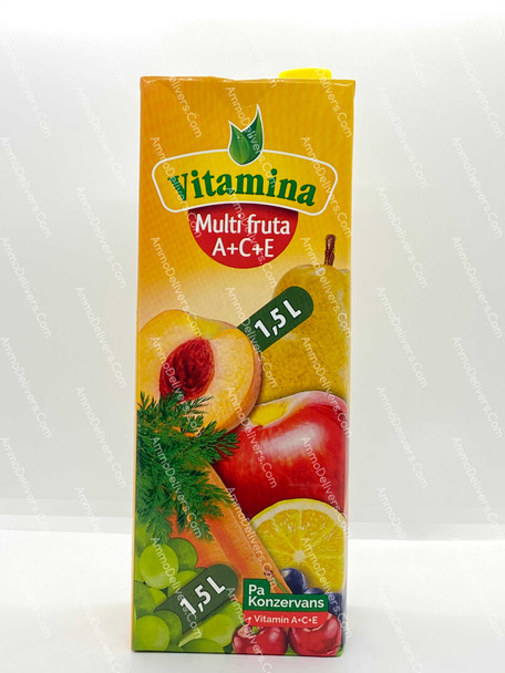 VITAMINA MUTLI FRUITS A+C+E 1.5L - فيتامينا عصير فواكه مشكل