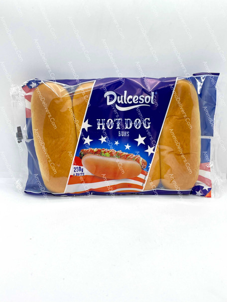 DULCESOL HOT DOG BUNS 4PK 250G - دولسيسول خبز فينو (هوت دوج)