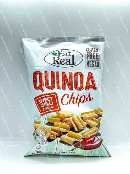 EAT-REAL QUINOA CHIPS SWEET CHILLI FLAVOUR 80G - أيت ريل تشبسي بنكهة الحلو الحار