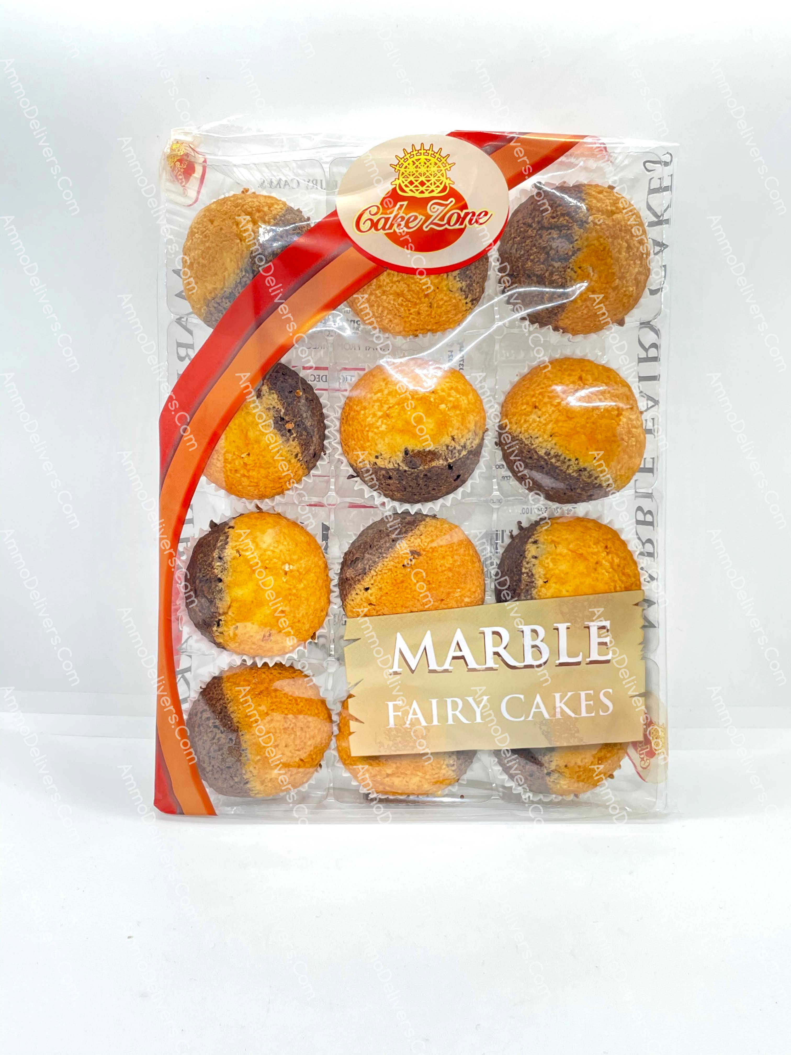 12 Pack Marble Fairy Cakes 280g