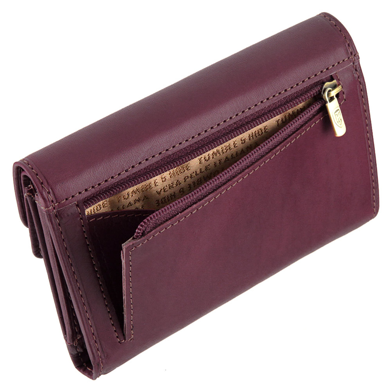 London Leathergoods Women's Leather Purse/Wallet Onesize Blush at Amazon  Women's Clothing store