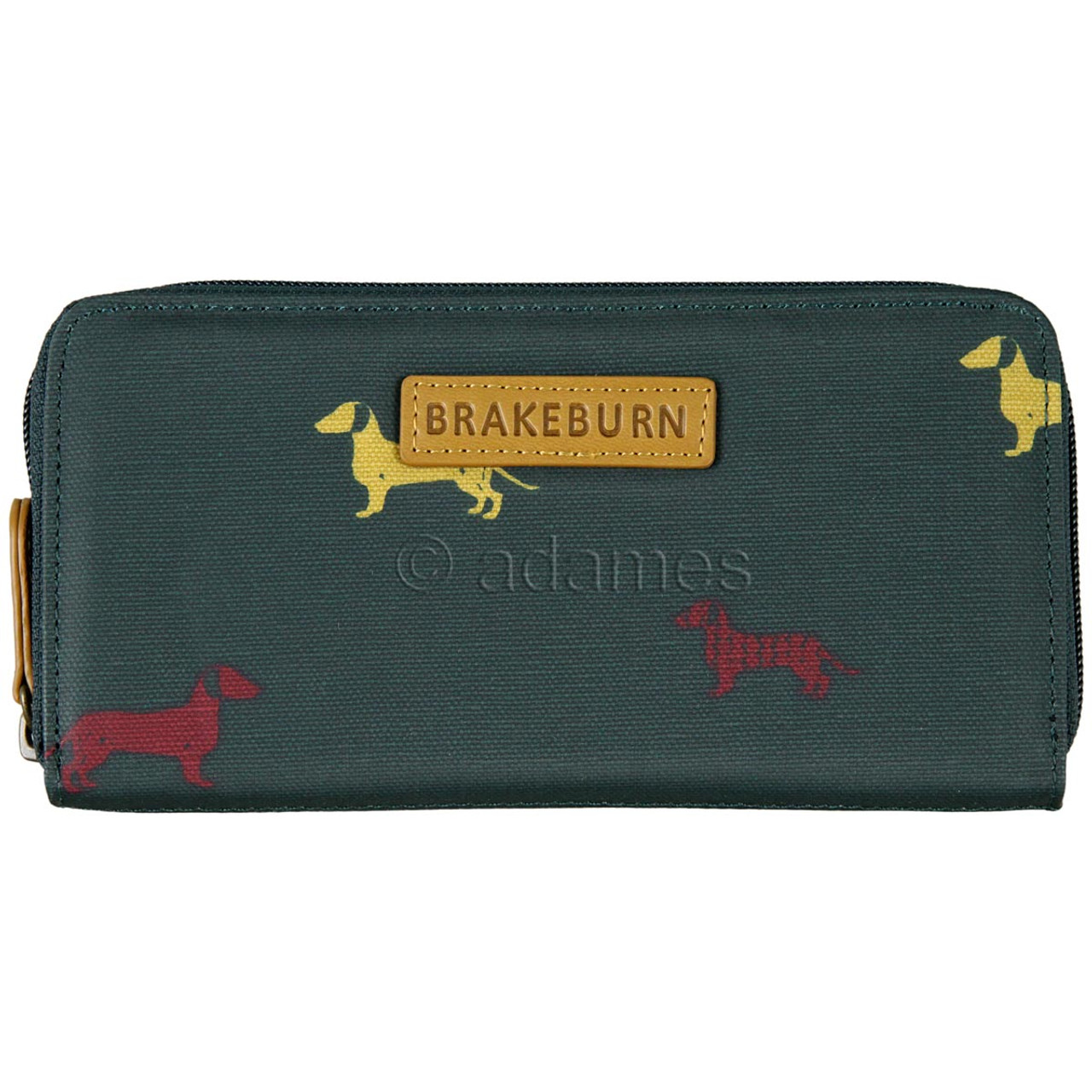 Brakeburn Zip Round Sausage Dog Purse Green