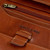 Tumble and Hide Breast Pocket Wallet Cognac: Close -up