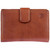 Tumble & Hide Italian Leather Purse with a Tab & Zip :1263 THV Cognac : Front
