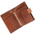 Tumble & Hide Italian Leather Purse with a Tab & Zip :1263 THV Cognac : Open 1