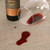 Prestons Wipe Clean Acrylic Coated Tablecloth :  A spilled glass of red wine