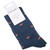 Thought Women's Bamboo Socks SPW694 Cretia Heart: Blue Slate.  1 folded pair with tag 