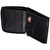 1642 by Lichfield Leather Zip Round Wallet 2035 Black - pictured open to show note section