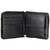 Primehide Zip Rowith clear windowund-Wallet PH2004: Pictured open with card pockets
