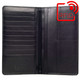 Golunski Black Breast Pocket Wallet BM609 Open with RFID Protection Logo