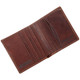 Tumble and Hide Italian Leather Small Wallet 2068 Brown : Open