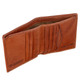 Tumble and Hide Italian Leather Small Wallet 2068 Cognac : Lining