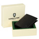 Tumble and Hide Italian Leather Small Wallet 2068 Black : Box