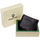 Tumble and Hide Italian Leather Wallet with Coin Pocket 2023 Black : Box
