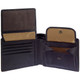 Tumble and Hide Italian Leather Wallet with Coin Pocket 2023 Black : Pockets
