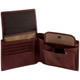 Tumble and Hide Italian Leather Wallet with Coin Pocket 2023 Brown : Pockets