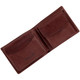 Tumble and Hide Italian Leather Wallet with Coin Pocket 2023 Brown : Open