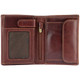 Tumble &  Hide Italian Leather Wallet 2011 THV Brown : Open