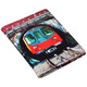Printed Leather Oyster Card Holder - 'Tunnel '-  Front