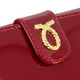 Launer small rope logo purse 685 berry patent logo