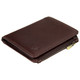 Golunski Leather Wallet with Zip 7-9320 Brown: Flat