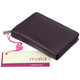 Mala Leather Origin Concertina Card RFID Blocking  ML552 Plum Flat