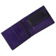 Leather wallet with coin-pocket axis-165 black-purple : open