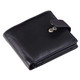 Leather wallet with coin-pocket axis-163 black-blue : Tab