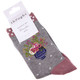 Thought Bamboo Socks SPW483 Flora Flowers Mid Grey Pair