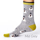 Thought Men's Bamboo Socks : SPM341 Snowman - Mid Grey