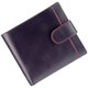 Golunski Leather Tabbed Wallet with Colour Detail Black/Red : Front