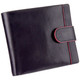 Golunski 5-550 Leather Tabbed Wallet with Colour Detail Black/Red : Front