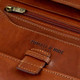 Tumble and Hide Breast Pocket Wallet Cognac: Close -up