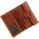 Tumble and Hide Breast Pocket Wallet Cognac: Open