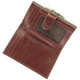 Tumble & Hide Italian Leather Frame Purse Brown : Open