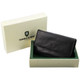 Tumble and Hide Large Italian Leather Purse 1260 Black : Box