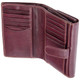 Tumble and Hide Large Italian Leather Purse 1260 Plum : Open