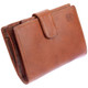 Tumble & Hide Italian Leather Purse with a Tab & Zip :1263 THV Cognac : Angle