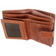 Tumble & Hide Italian Leather Purse with a Tab & Zip :1263 THV Cognac : Wallet Section