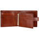 Mala Leather Tab Wallet Toro Collection 169 Tan : Open