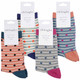 Thought Women's Bamboo Socks SPW482 Hope Spots 4 Pairs