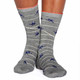 Thought Women's Bamboo Socks SPW592 Vivian Birds: Grey Marle 2