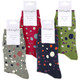 Thought Women's Bamboo Socks SPW671 Lucille: 4 folded pairs showing colours
