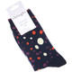 Thought Women's Bamboo Socks SPW671 Lucille: Navy - One folded pair with label
