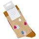 Thought Women's Bamboo Socks SPW673 Juliette Raindrops: Amber Yellow - One folded pair with label
