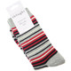 Thought Bamboo Socks for Men. SPM702 'Watson Stripe' : Grey Marle - a folded pair