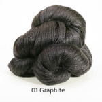 01 Graphite 20/2 Spun Silk yarn by Sanjo Silk 01 Graphite 20/2 Spun Silk yarn by Sanjo Silk