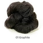 01 Graphite 2.5/1 Spun Silk yarn by Sanjo Silk 01 Graphite 2.5/1 Spun Silk yarn by Sanjo Silk