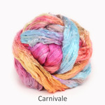 Handpainted Bombyx Silk Roving by Sanjo Silk