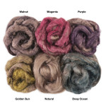 Peduncle Silk Fibre Dyed Sample Kit by Sanjo Silk
